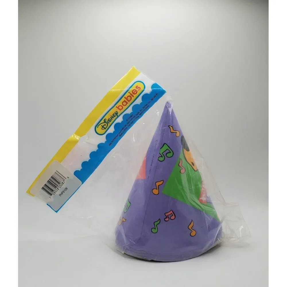 Disney Babies Blowouts Party‎ Hats Vintage Donald Duck Pluto 1st Birthday 16 Pcs